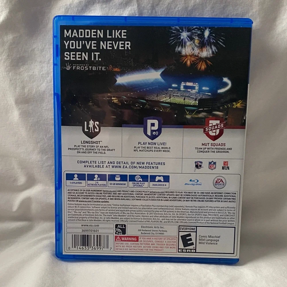 Madden NFL 18 for PS4  (BIN 5)